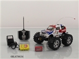 OBL678634 - 1:16 four-way cross-country remote control car [with 4.8 V charger, rechargeable batteries, 9 V 4.8 