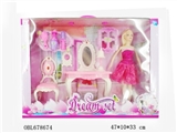 OBL678674 - A dresser with a 11.5 -inch live hand real barbie