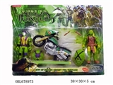 OBL678973 - Ninja turtle 6 inch two loading motorcycle (with lamp. The head and limbs moving)