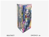 OBL679077 - 11.5 -inch heavy body joints with eyes devil on three sides color box