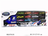 OBL679135 - 商品运输车载12只合金小轿车