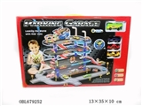 OBL679252 - Rail car park with 1 plastic bus only three alloy car (slide)