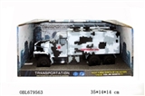 OBL679563 - 军用惯性迷彩医疗车(蓝色)
