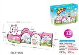 OBL679867 - Kandy children cartoon rabbit shot tents fit tunnel climb tube with 50 grain of 6 cm ocean ball