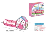 OBL679874 - Kandy children cartoon rabbit shot tents fit tunnel climb barrels with 50 goals 6 cm ocean ball