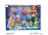 OBL679921 - Mermaid with many jewelry and clothes
