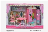 OBL680035 - Dresser jewelry wardrobe with a 11.5 -inch live hand real barbie