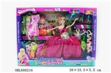 OBL680216 - Barbie with 14 items of clothing cycling