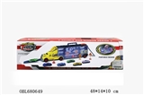 OBL680649 - 手提合金货柜车（12小车+2弹射片）