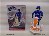 OBL681796 - The police electric universal car (in English) with lights