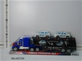 OBL682780 - 惯性拖头车载四只滑行警车