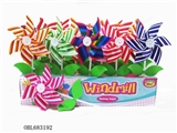 OBL683192 - 25 PCS and leaf color box stripe windmill
