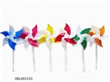 OBL683193 - Assembled double color hexagonal volume windmills