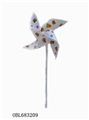 OBL683209 - 20 cm wide yellow duck 4 Angle windmills