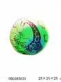 OBL683635 - 10 1 bag of 25 cm wide rainbow printing ball