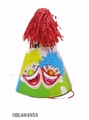 OBL684955 - 10 PCS to article 1 bag big birthday hat and confetti