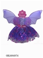 OBL684974 - 蝙蝠翅膀加印花裙子两件套