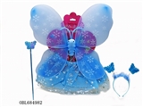 OBL684982 - 印雪花翅膀裙子四件套