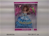 OBL685356 - Big dress barbie doll window box