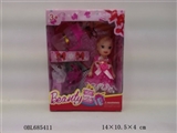 OBL685411 - Three inches barbie outfit and accessories