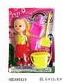 OBL685419 - Three inches barbie outfit and accessories