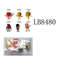 OBL685681 - 2 inch expression doll single OPP bag only 6 a large bundle of anime with (1)