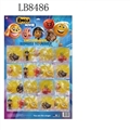 OBL685687 - 2 inch expressions figures 6 single plastic bags cartoon, 20 a big board (1)