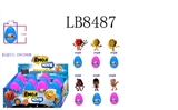 OBL685688 - 2 inch expressions figures 6 single doll eggs, 12 (1) a box, only show