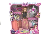 OBL685789 - 11.5 high quality fashion with empty handed barbie sunglasses big crown six sets of clothes