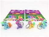 OBL685830 - High-grade four plastic key chain Ma Baoli 4 only a bag