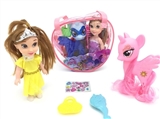 OBL685866 - 6 "Disney princess Sophia take evade glue polyster horses take horse with a comb with bag