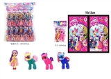 OBL685880 - 3.5 inch solid body barbie with a small horse 24 PCS