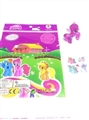 OBL685912 - 1 only plastic crystal Ma Baoli stickers with horses