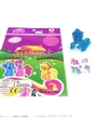 OBL685913 - 1 only plastic crystal Ma Baoli stickers with horses
