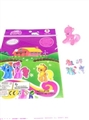 OBL685914 - 1 only plastic crystal Ma Baoli stickers with horses