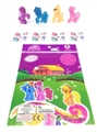 OBL685916 - Four plastic crystal Ma Baoli stickers with horses