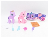 OBL685921 - 2 a pony polyster with accessories The horse stickers
