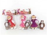 OBL685937 - High grade 6 inch solid body Martha barbie with cute teddy bear