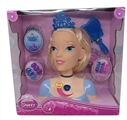 OBL685953 - 24 "Disney princess music lights half solid body model with crystal comb with crystal crown with hai