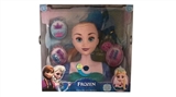 OBL685954 - 24 inch music lights half solid body model with snow and ice Disney princess crystal comb with cryst