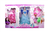 OBL686125 - Light music electric barbie, three orange