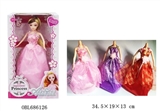 OBL686126 - The light music electric barbie 3 color