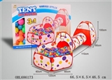 OBL686173 - Ball tent three-channel with 25 6 cm ocean ball