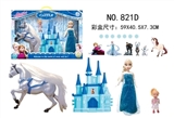 OBL686247 - Ice and snow country castle steed barbie