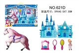 OBL686262 - Jun red comb horse castle mirror