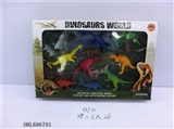 OBL686791 - Solid dinosaur 8 color box