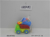 OBL687062 - 沙滩工程车+桶（6件装）
