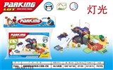OBL687723 - 拼装积木轨道停车场+工程车+灯光（包电）