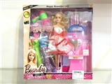 OBL687831 - 11.5 -inch barbie solid with 3 sets of clothes dresser. Eyebrow pencil. Blow hair-dryer