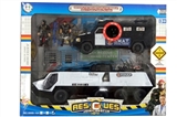 OBL688104 - The police suit/sliding escort vehicle (package two button batteries, with lights, sounds), armored 